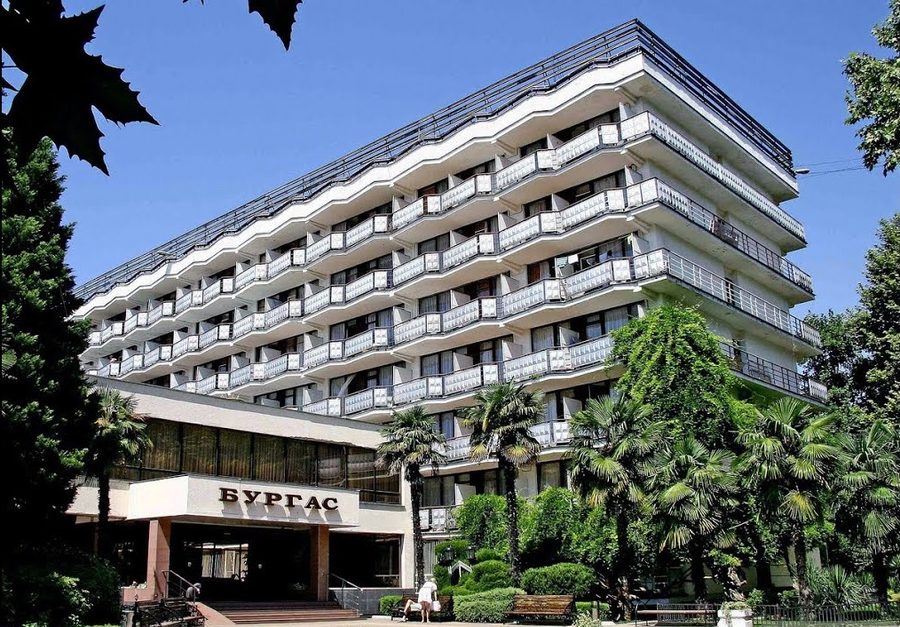 Корпус пансионата «Бургас» в Кудепсте с высоты — фото 16